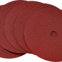 LUX Fiberscheiben Classic, 5 Stück, Ø 180 mm, Körnung 40, für Winkelschleifer zur Metallbearbeitung.