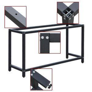 Wiltec Werkbankgestell 125X50X80Cm Tischgestell 250Kg Arbeitstisch Untergestell