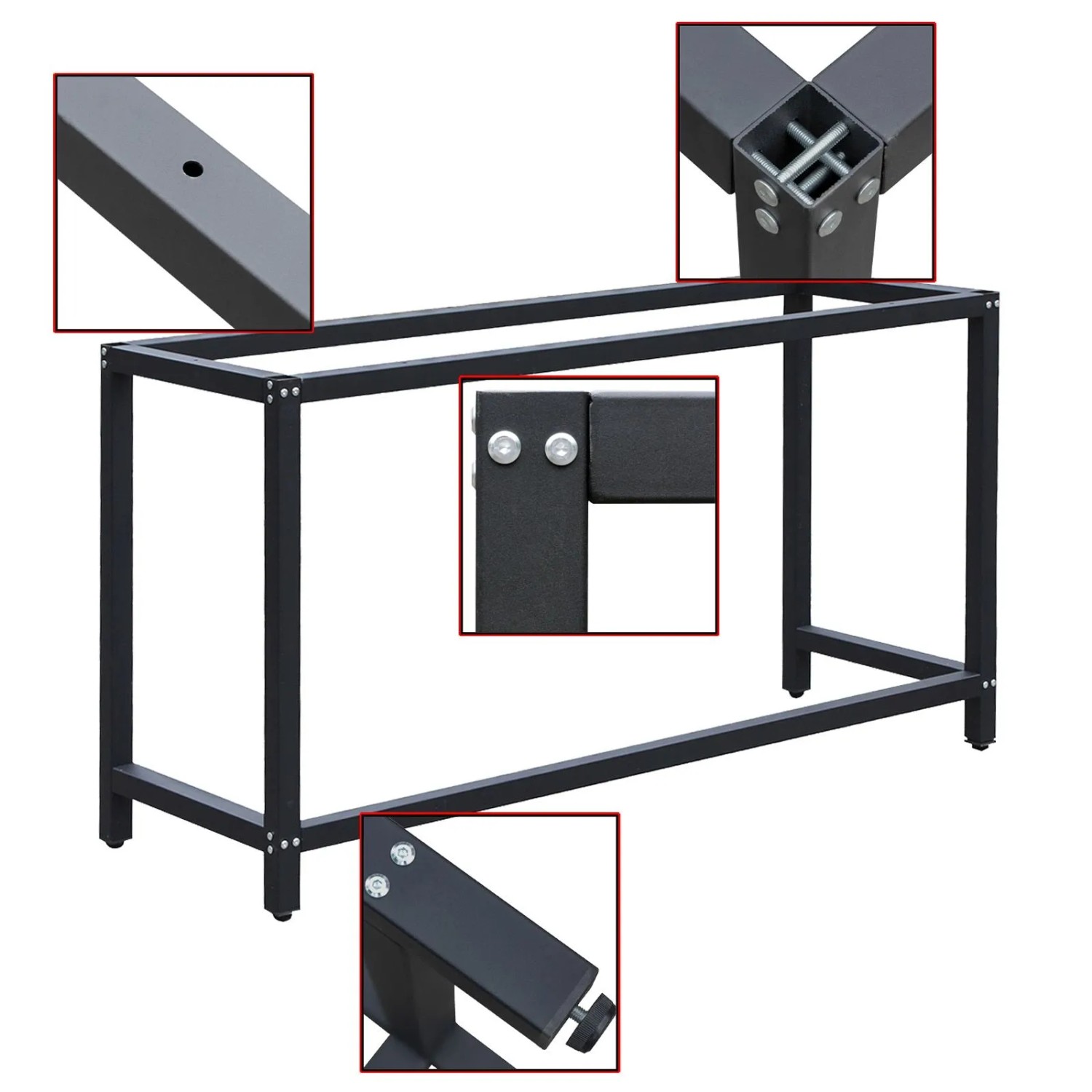 Wiltec Werkbankgestell 125X50X80Cm Tischgestell 250Kg Arbeitstisch Untergestell
