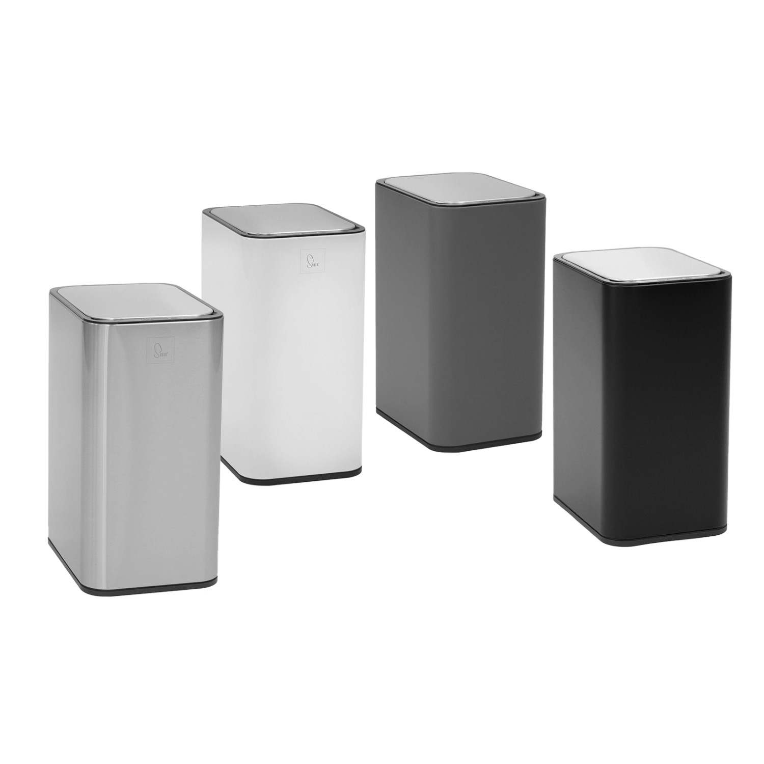 Svita Sensormülleimer SE13L in Weiß, Schwarz, Grau und Silber. Automatischer Abfalleimer für Küche und Bad.
