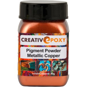 CreativEpoxy Pigmentpulver Kupfer Metallic, 40g Dose für Epoxidharz, Abtönfarbe.