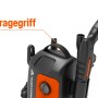 Yard Force Hochdruckreiniger: Detailaufnahme des Tragegriffs.