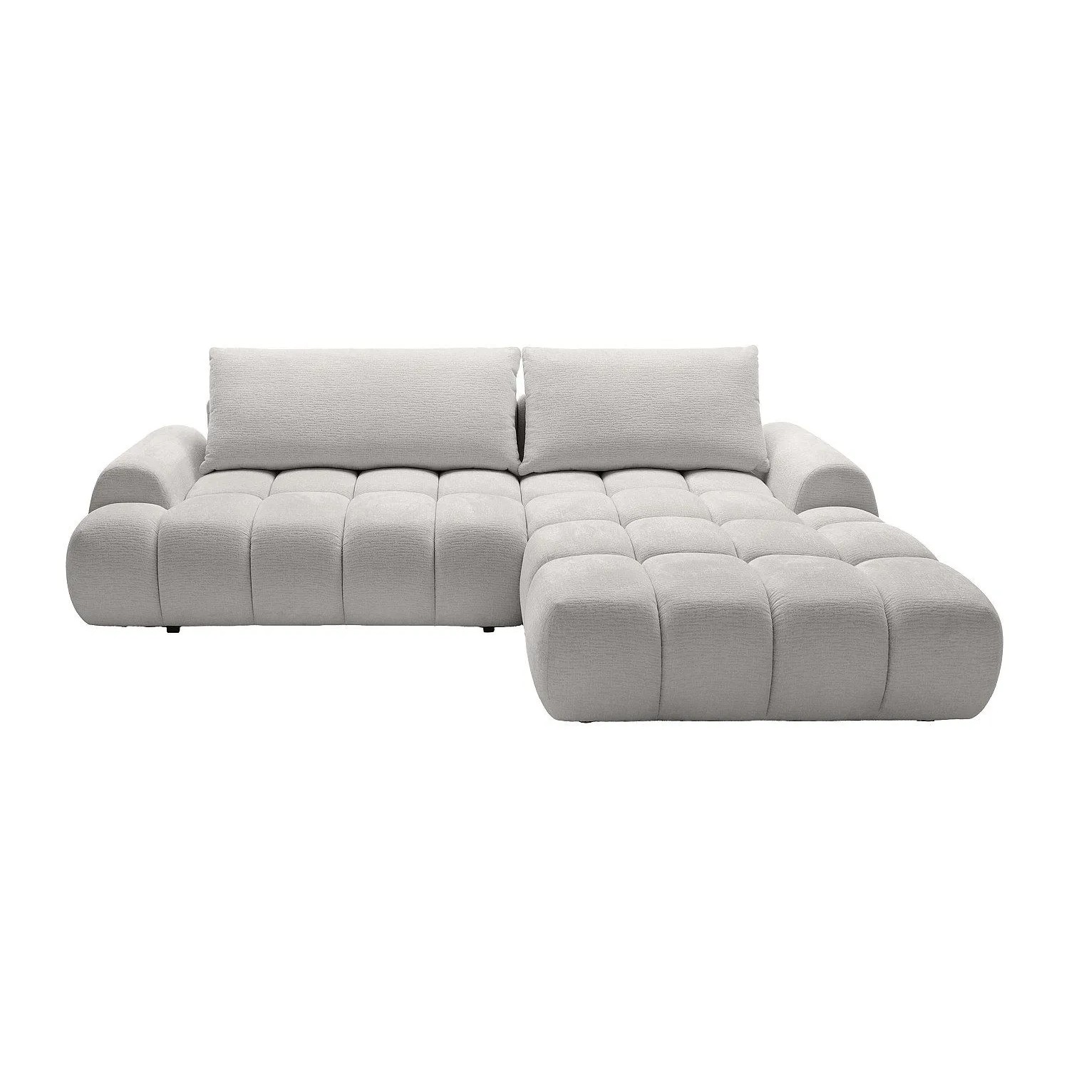 Vente-unique Schlafsofa Farneta Hellgrau 280 cm