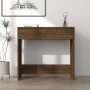 vidaXL Schreibtisch Braun Eichen-Optik 80x40x75 cm Holzwerkstoff 815476_2
