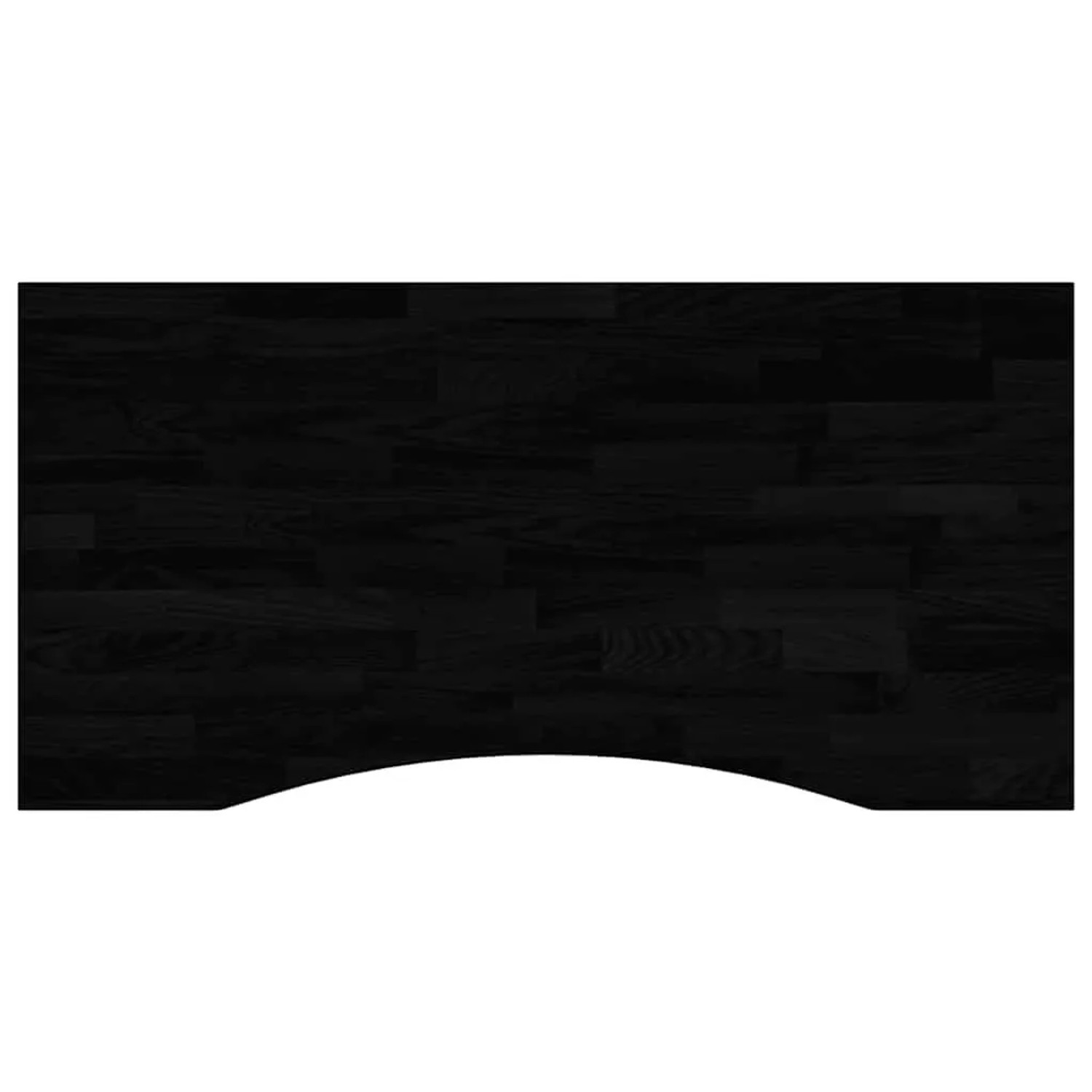 vidaXL Schreibtischplatte Dunkelbraun 100x50x2,5 cm Massivholz Eiche 4009028