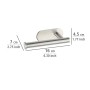 Wenko Toilettenpapierhalter Orea Matt, Edelstahl rostfrei, zur Wandmontage ohne Bohren.