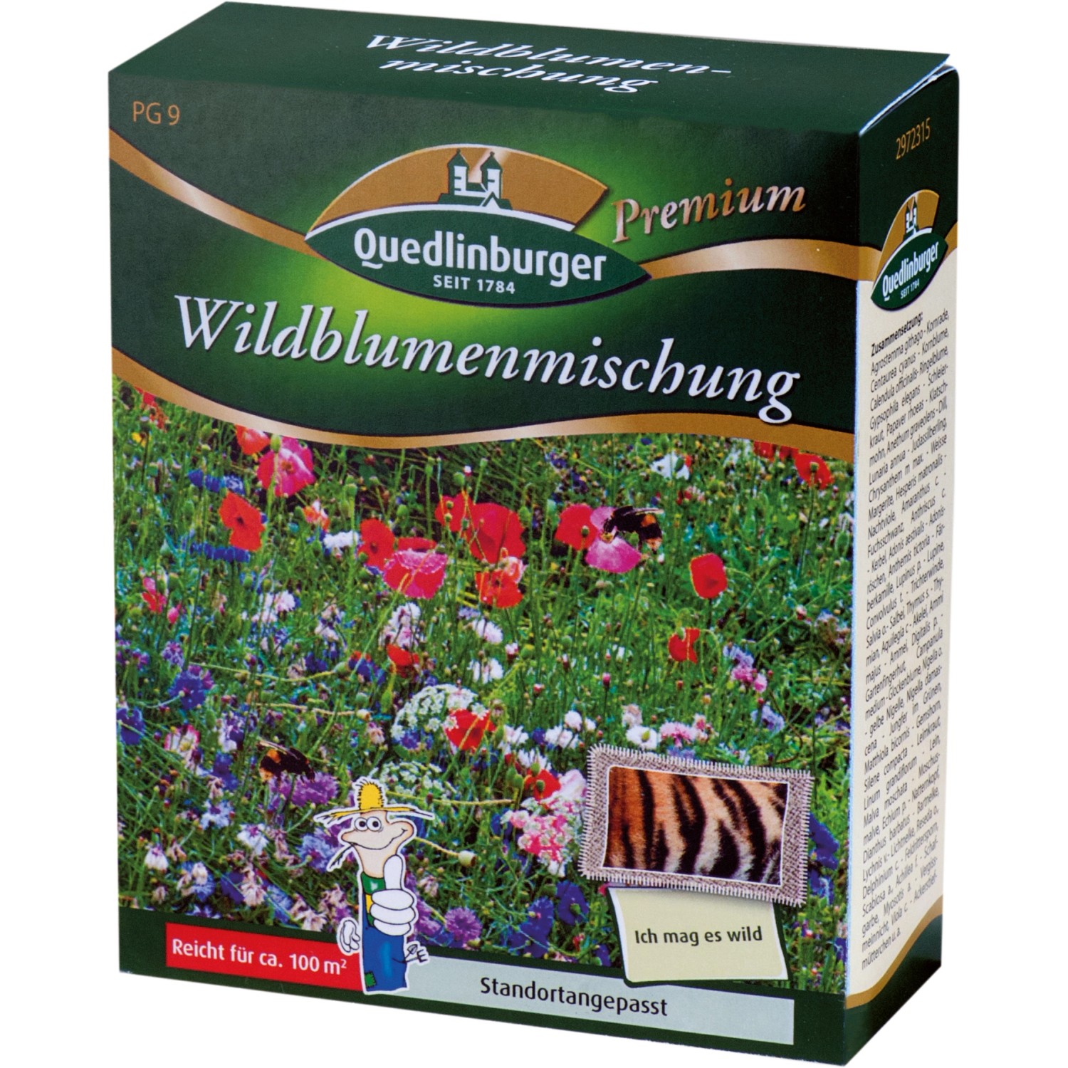 Quedlinburger Saatgut Wildblumenmischung 100g Faltschachtel