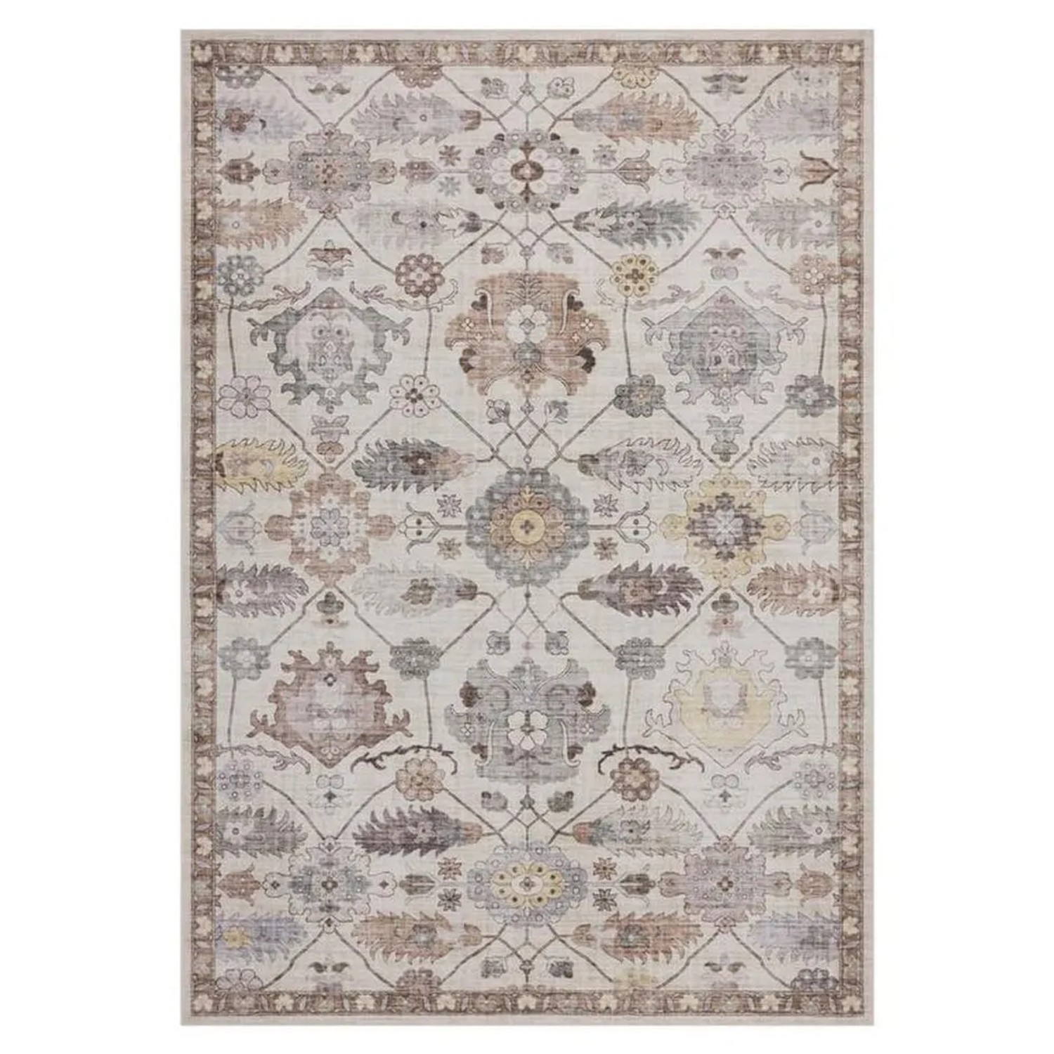 Vercai Rugs Teppich Flanel Mehrfarbig Beige 120 x 170 cm