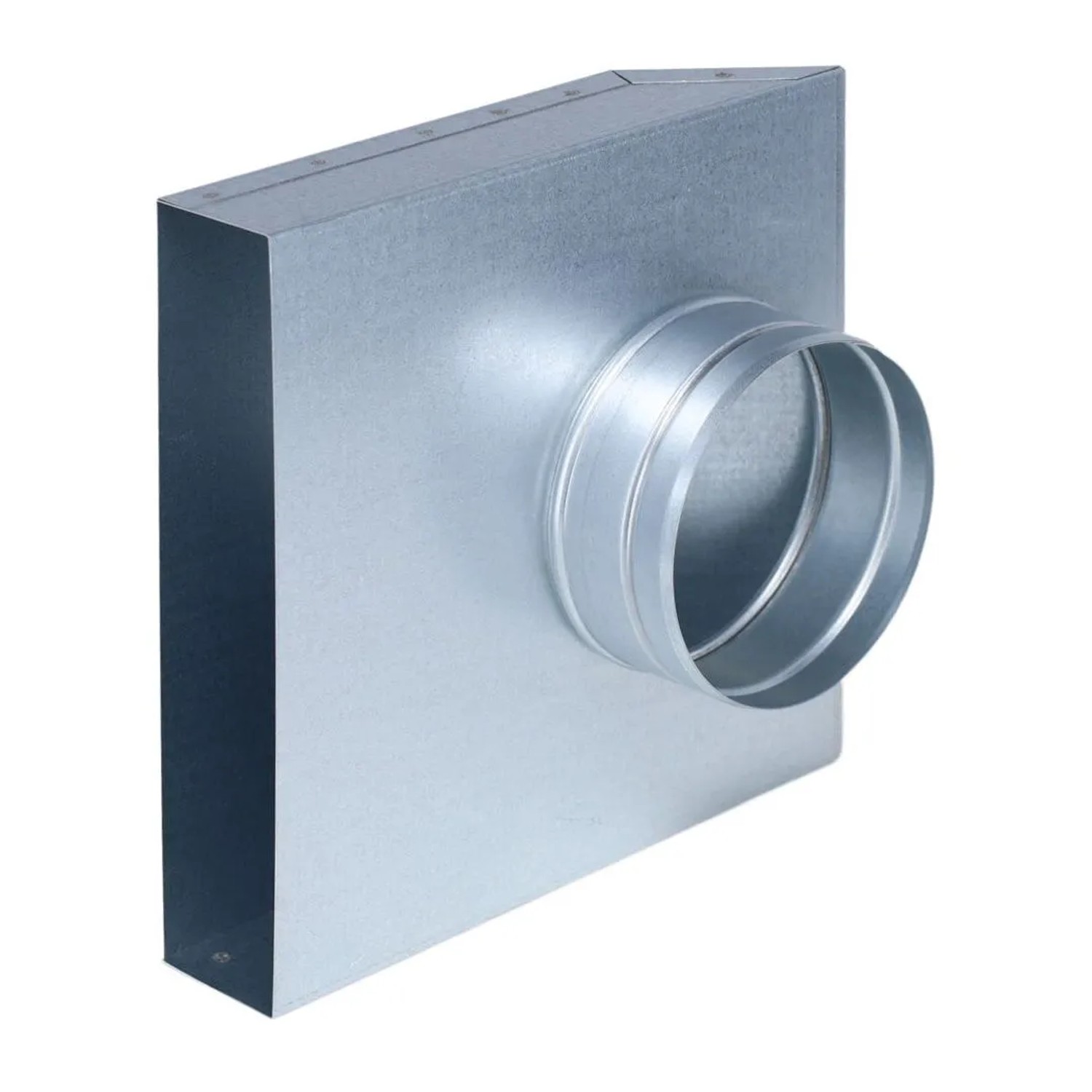Subtiel Flachkanal Übergang 90° 250 x 50 mm Auf Ø 125 mm