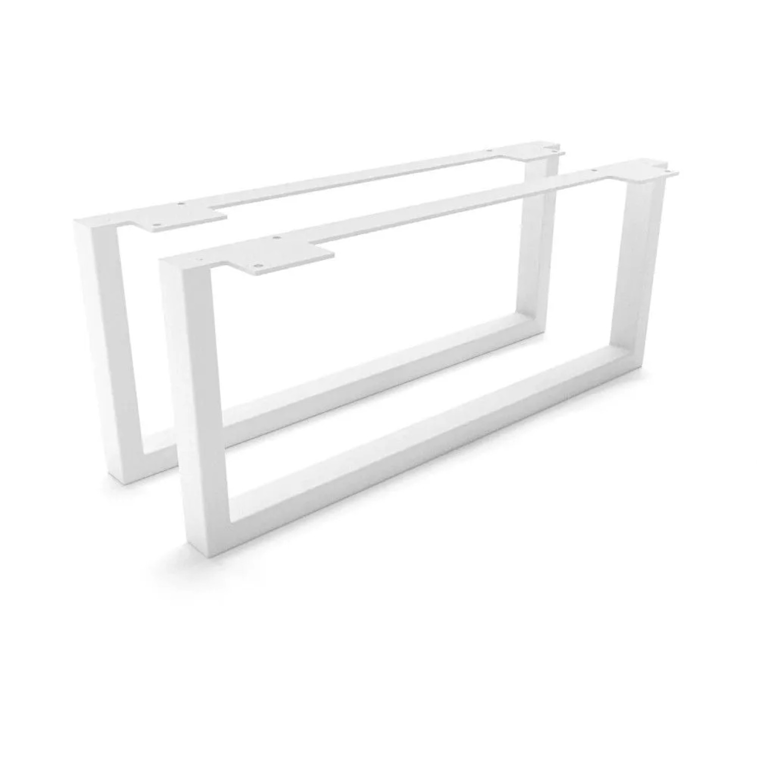 HEVVA Möbelfüße GRAZ 20 cm Hoch 50 cm Tief 2er Set Weiß