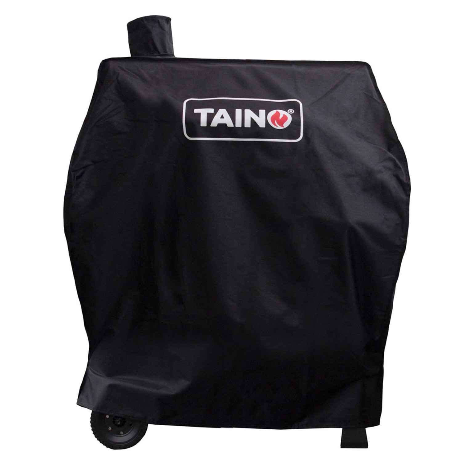Schwarze Wetterschutzhaube für Taino Hero XXL Smoker Grillwagen.