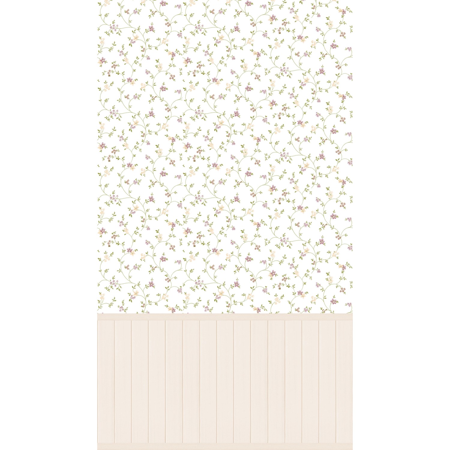 A.S. Création Vliestapete Wallpanel Blümchen Creme