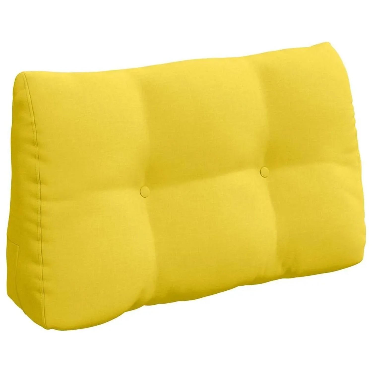 vidaXL Rückenkissen Helles Gelb 80 x 24 x 50 cm Stoff 42014421