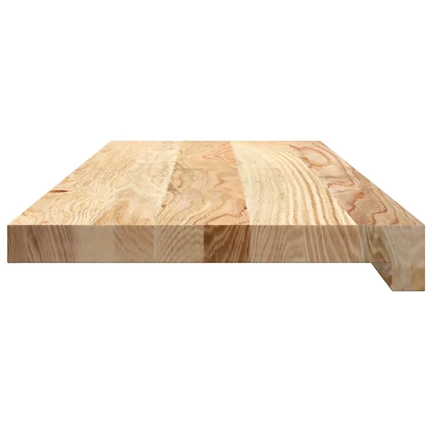 vidaXL Treppenstufen 2 Stk Unbehandelt 70x25x2 cm Massivholz Eiche 3283772_6