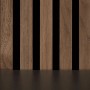 Homestyle4u Akustikpaneele 60x60 2er Set Holz Braun Wallnuss Wandpaneele_7