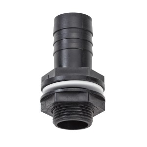 Garantia Schlauchtülle 1 Zoll mit Dichtung und Mutter für Regentonnen.