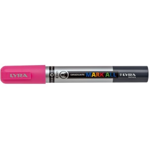 LYRA Mark All Marker in Rosa, Permanentstift mit 2mm Rundspitze für alle Oberflächen.