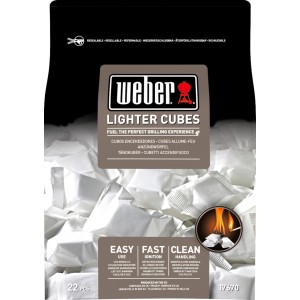 Weber Anzündwürfel, 22 Stück, zum einfachen und schnellen Anzünden von Grillkohle.