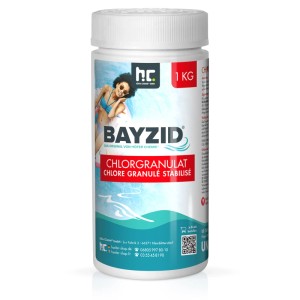 Bayzid Chlorgranulat, 1kg Dose für Pools zur schnellen Desinfektion und dauerhaften Chlorung.