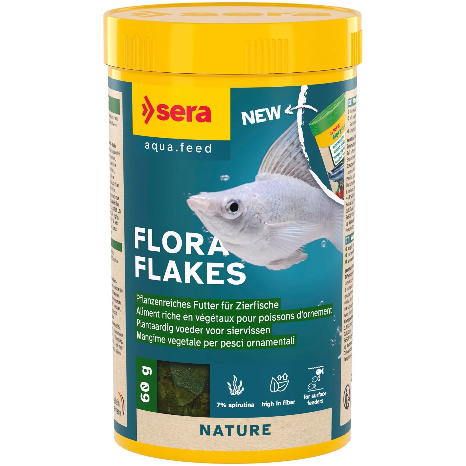 Sera Flockenfutter Flora Flakes 250 ml 60 g