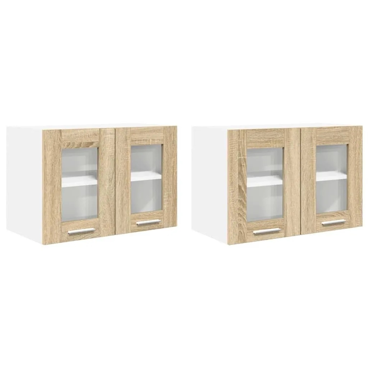 vidaXL Hängeschrank 2 Stk Sonoma-Eiche 60 x 31 x 40 cm Holzwerkstoff 884215 günstig online kaufen
