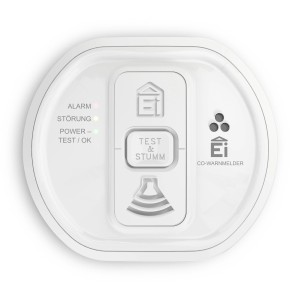 Ei Electronics Kohlenmonoxidmelder Ei208, weiß, mit 10-Jahres-Batterie.