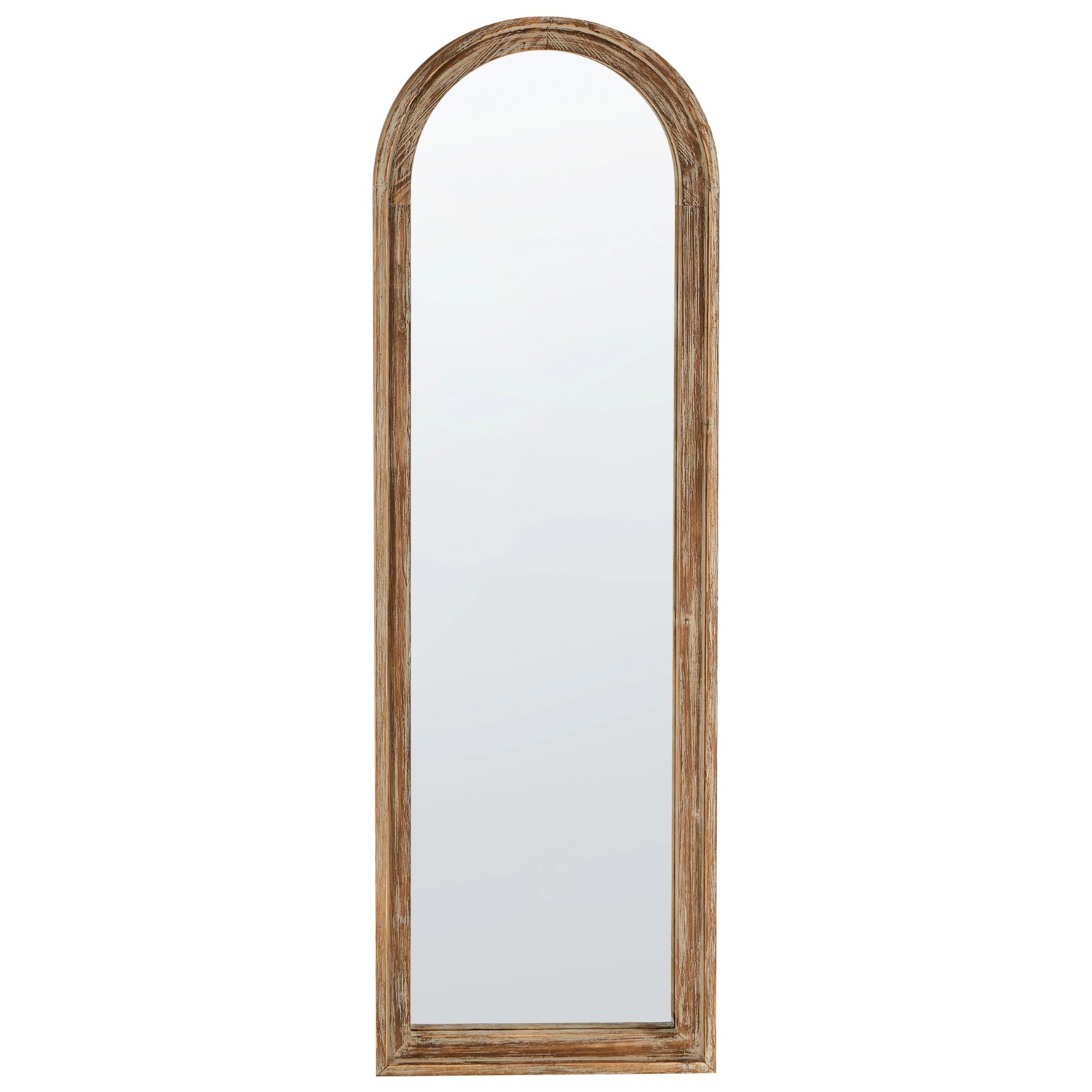 Beliani Wandspiegel COIGNY Hellbraun 4x55x170