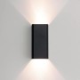 Moderne, graphitfarbene 2-flammige EASYLIGHT Wandlampe aus Metall für indirekte Beleuchtung.