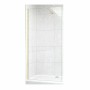 Duschparadies 200cm Wandprofil mit Stabilisierungsstange Stabilisator 90cm Für 6-8mm Glas Walk-in Dusche Glas Seitenwand Gold Gebürstet