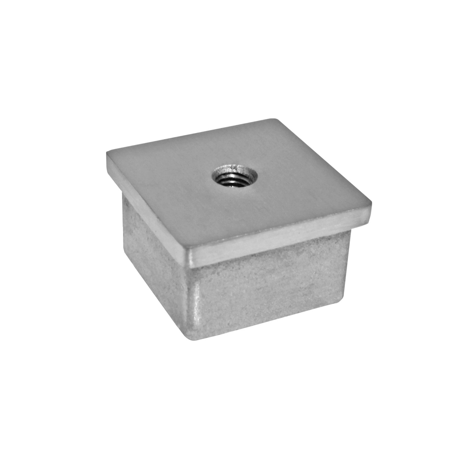 FeNau Endkappe Für Rohr 60x60x2 mm Zum Kleben Mit M8 V2A