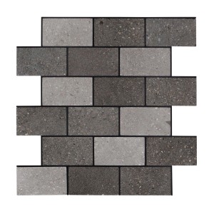 Dalsys Selbstklebende Fliesen 0,87m² 11 Stück Steinoptik Natur Grau Mix