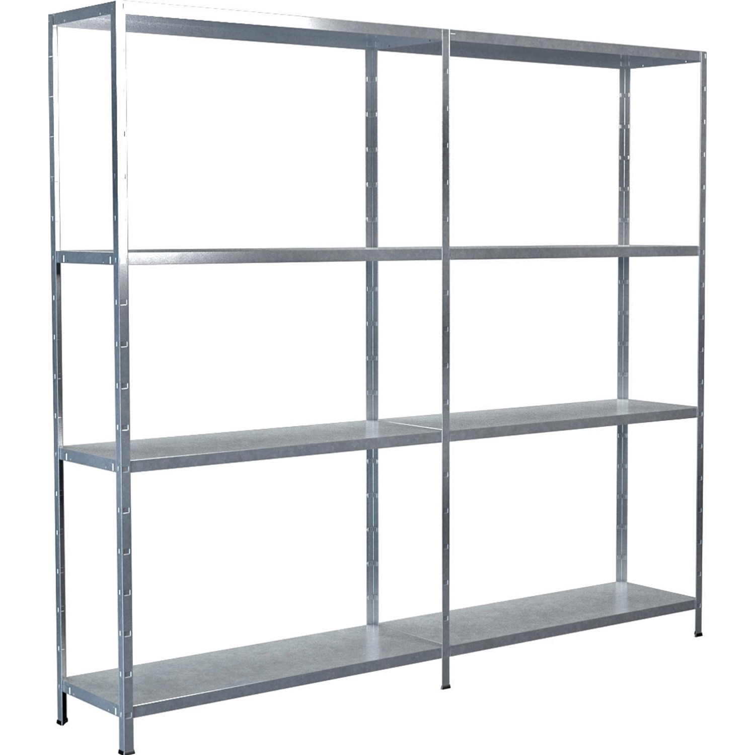 Schulte Set 1 Steckregal/Kellerregal und 1 Anbauregal Verzinkt 180 cm x 200 cm x 35 cm