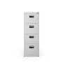 Jan Nowak Aktenschrank mit 4 Schubladen SARA V4 132 x 46 x 62 cm Grau