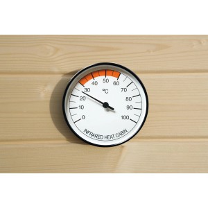 Weka Thermometer für Infrarotkabinen zur Temperaturanzeige bis 100°C. Ideal für Saunaöfen & Zubehör.