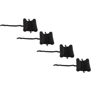 Siena Garden Pavillon Beschwerer, 4er Set zum Befüllen mit Sand, Farbe Schwarz.