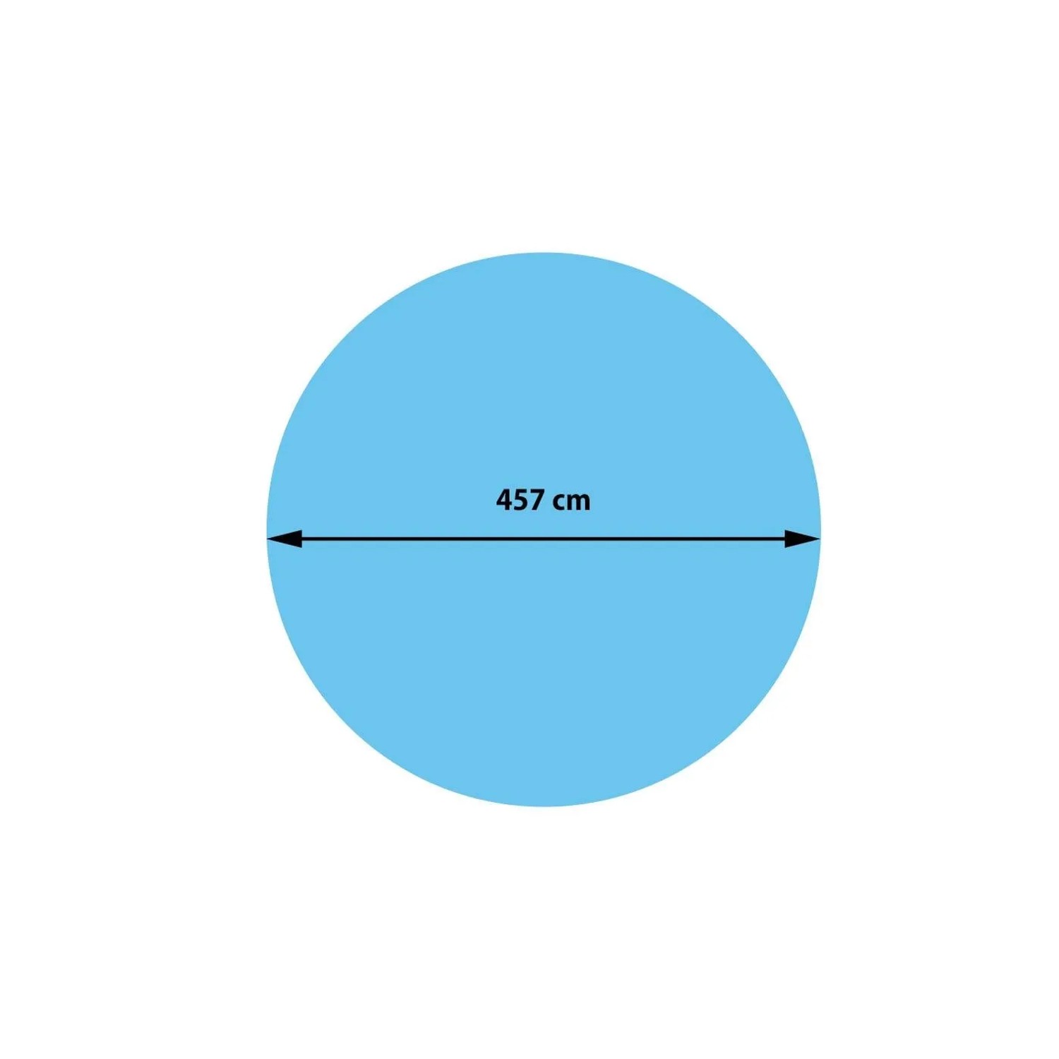 Proregal Pool-Abdeckung HxBxT 0,04x457x457cm Rund 4,57M Blau Stärke: 400 µm Wärmeplane Abdeckplane Solarplane Solarabdeckung_8