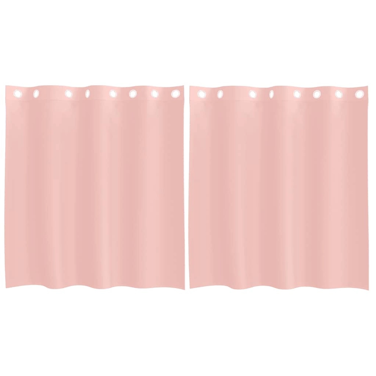 vidaXL Voile Vorhänge mit Ösen 2 Stk Rosa 140x140 cm 4102095 günstig online kaufen