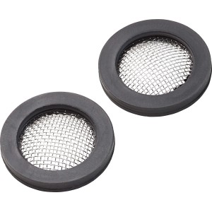 Zwei Dichtungen mit Sieb, Ø 19 mm, für Mischdüsen und Sanitärarmaturen.