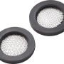 Zwei Dichtungen mit Sieb, Ø 19 mm, für Mischdüsen und Sanitärarmaturen.