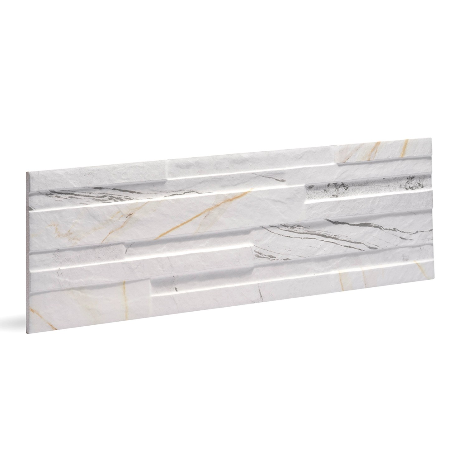 Klimex Verblender Feinsteinzeug UltraStrong Marble White, 52x17cm, mit Marmor-Optik für Innen & Außen.