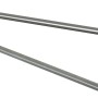 Wenko Handtuchhalter Bosio mit 2 Armen aus mattem Edelstahl zur Wandmontage.