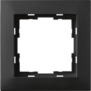 Schalterrahmen Finnja, schwarz matt, für Schalter und Taster.