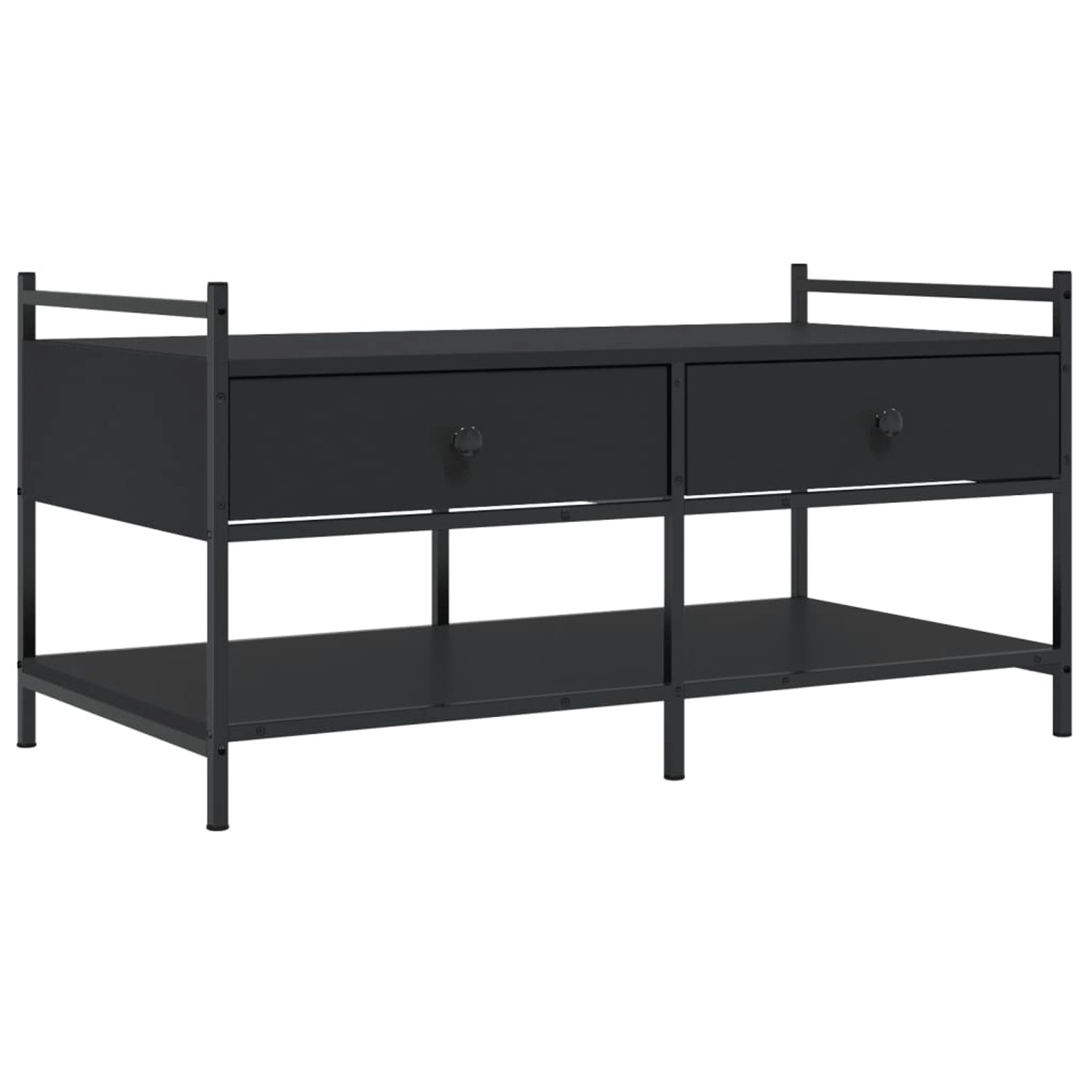 vidaXL Couchtisch Schwarz 99x50x50 cm Holzwerkstoff günstig online kaufen