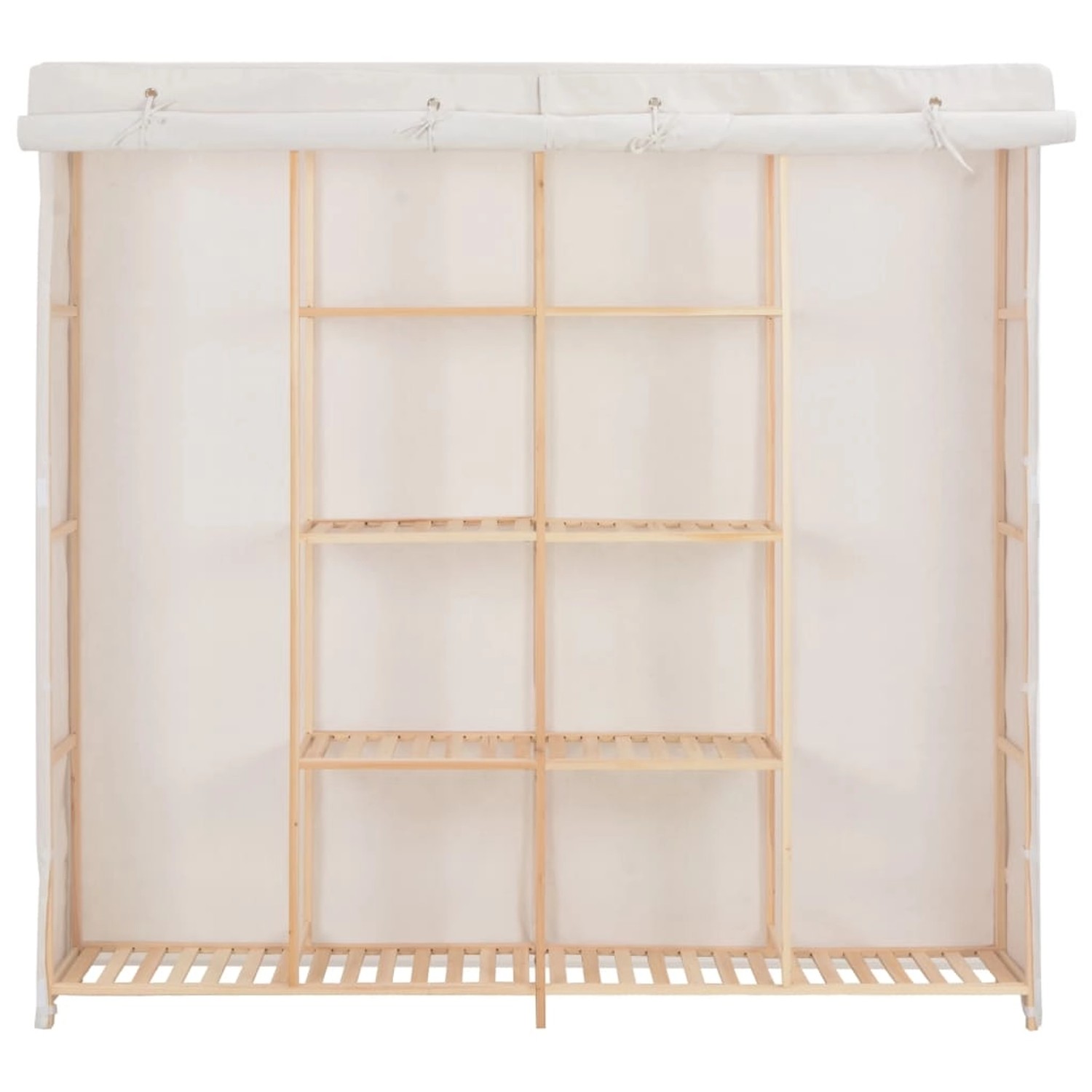 Kleiderschrank Weiß 173 X 40 X 170 Cm Stoff günstig online kaufen
