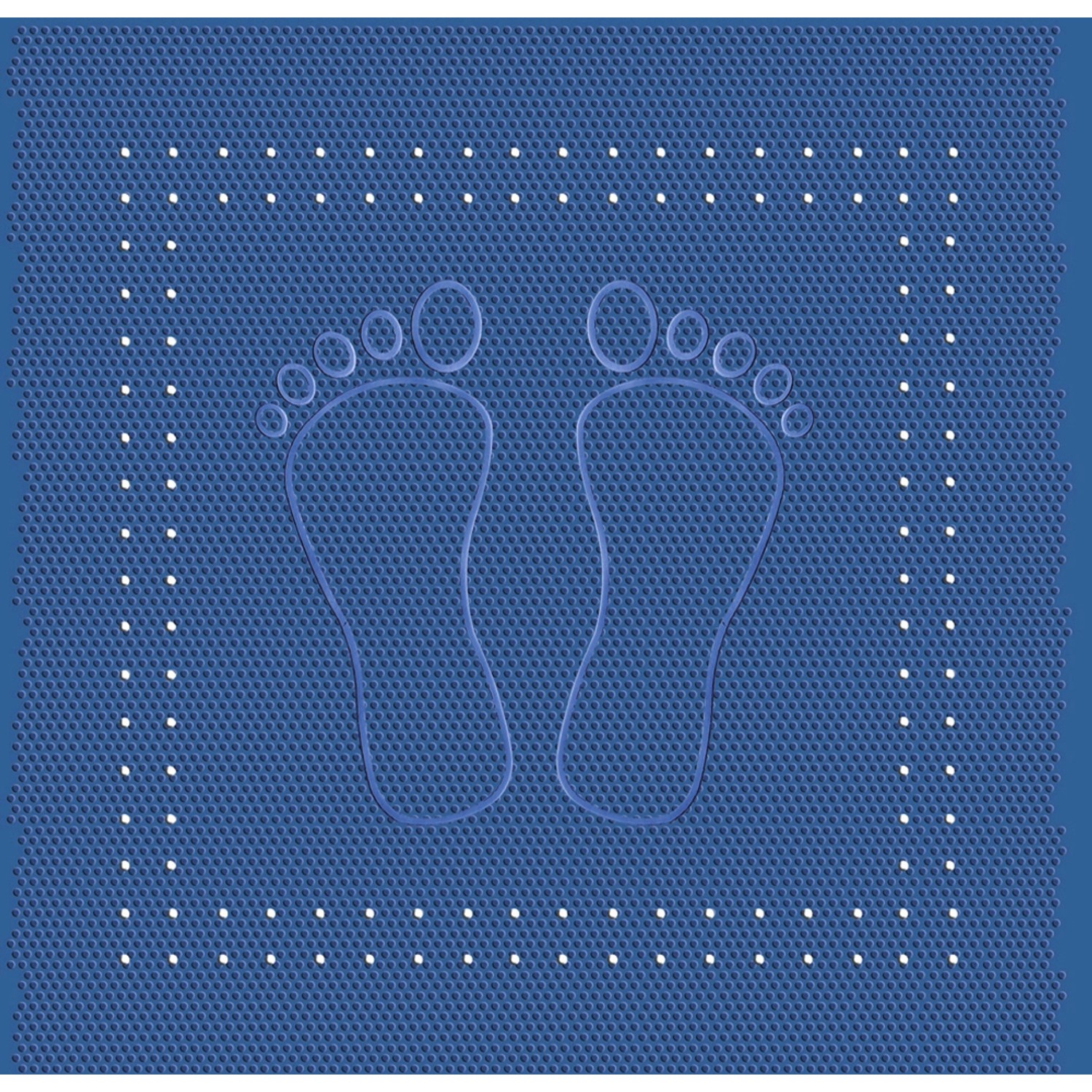 Kleine Wolke Duscheinlage Foot 55 cm x 55 cm Blau