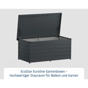 EcoStar Gartenbox Eline 1620 Anthrazitgrau 166 x 87,2 x 72,5 cm