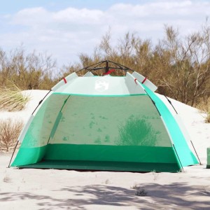 vidaXL Strandzelt 2 Personen Seegrün Quick Release Wasserdicht 4005294