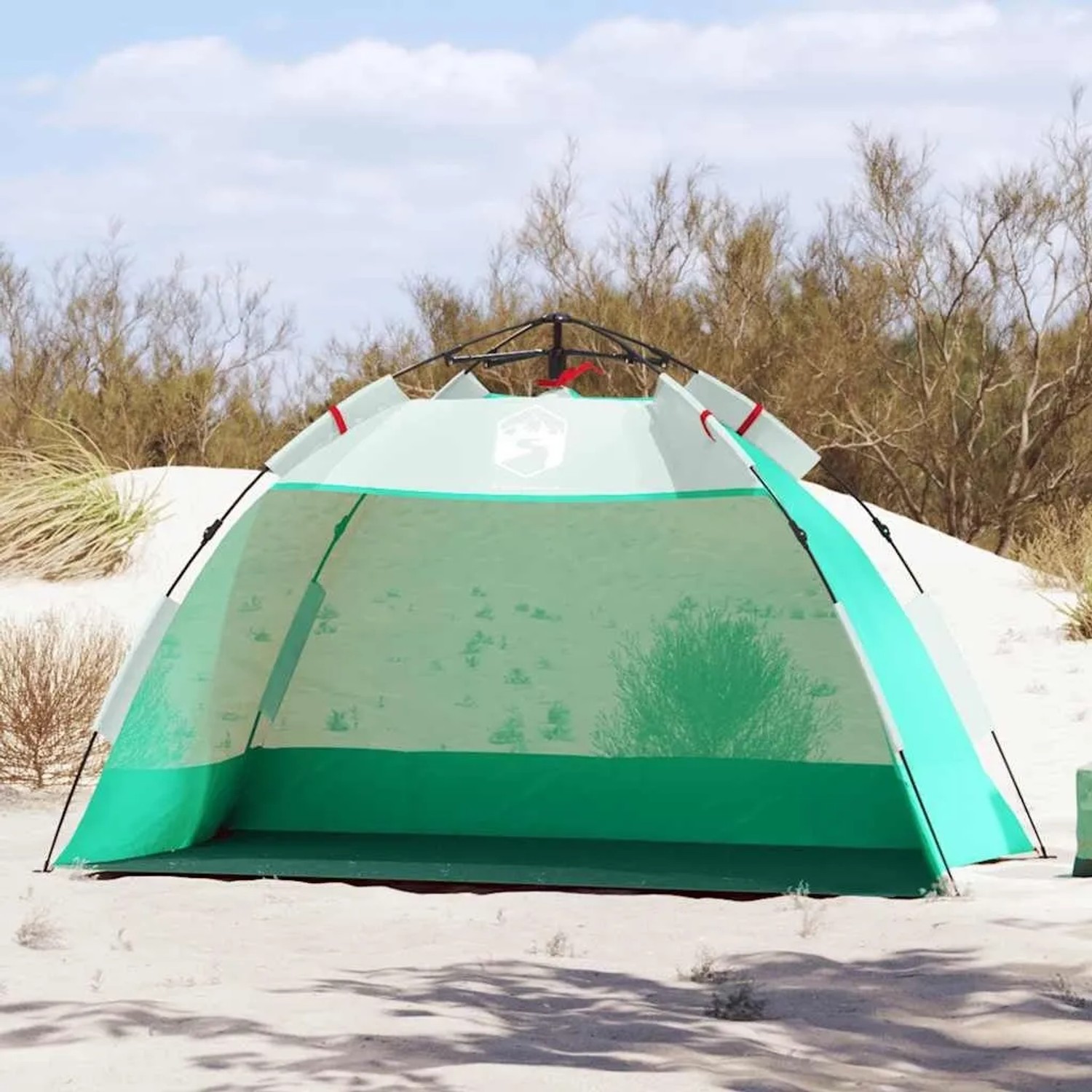vidaXL Strandzelt 2 Personen Seegrün Quick Release Wasserdicht 4005294_2