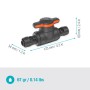 Gardena Regulier-/Absperrventil für Micro-Drip-System, 13 mm (1/2 Zoll).