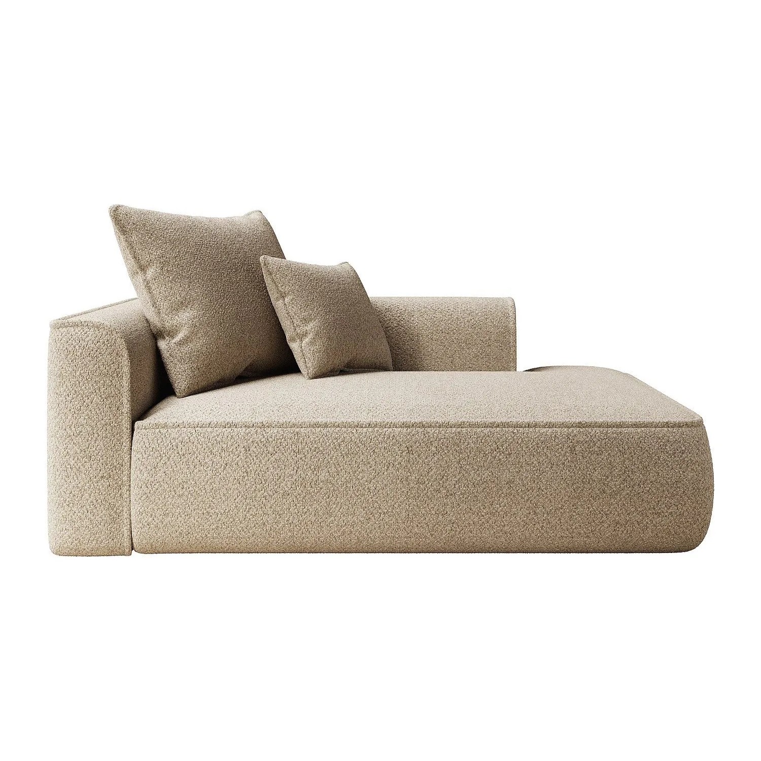 Vente-unique Recamiere Ohne Schlaffunktion Pineta Taupe 180 cm